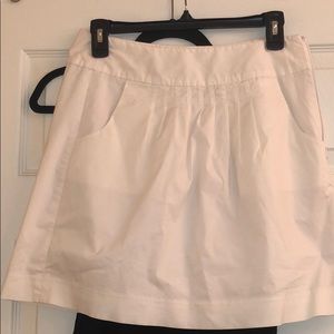 Banana republic white mini skirt size 6P